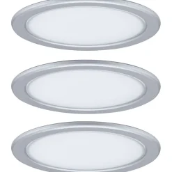 LED-kalustevalaisin Paulmann Pukk, 3kpl, 3.5W, 65mm, 210lm, mattakromi