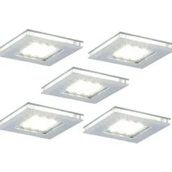 LED-kalustevalaisinsetti Limente LED-Vita 10 5x4.2W 24V kromi
