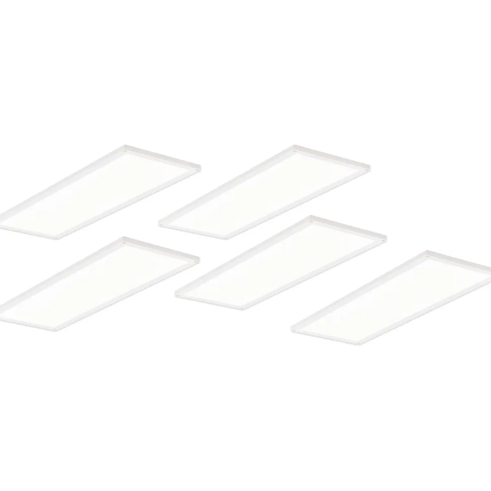 LED-kalustevalaisinsetti Limente LED-Flat 22 5x7.6 W valkoinen