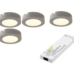 LED-kalustevalaisinsetti Limente LED-LENOX, 1x4W, 3000K, valkoinen