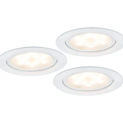 LED-kalustevalaisinsetti Micro Line 3x4,5W Ø 65 mm 3 kpl valkoinen
