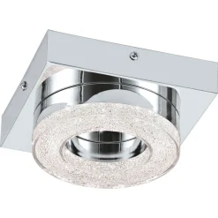 LED-katto-/seinävalaisin Eglo Fradelo 120x120mm kromi kristalli 95662
