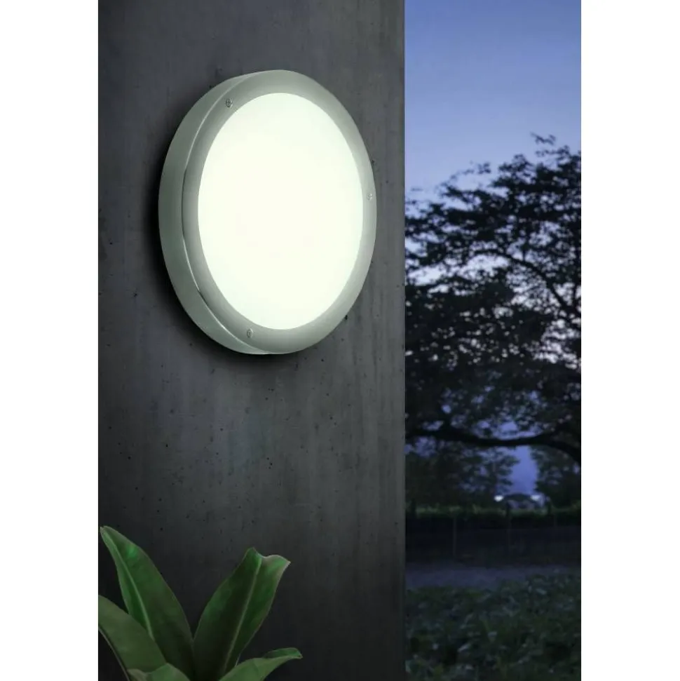 LED-katto-/seinävalaisin Eglo Vento 1, ruostumaton teräs/valkoinen