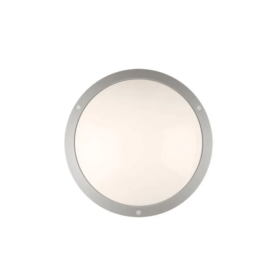 LED-katto/seinävalaisin Hide-a-lite Moon Public Round harmaa IK10