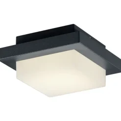 LED-katto-/seinävalaisin Hondo 140x140x65 mm antrasiitti