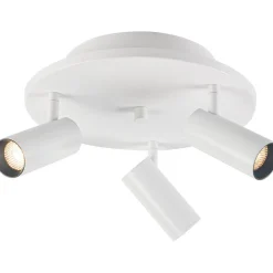 LED-kattospotti Aneta Lighting Concord, 3-osainen, himmennettävä, musta