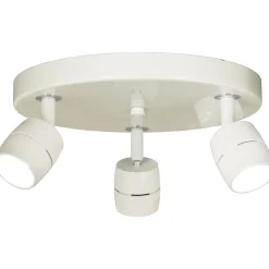 LED-kattospotti Aneta Lighting Lumi 3-osainen pyöreä valkoinen himmennettävä