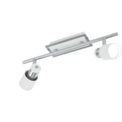LED-kattospotti Davida 390x70 mm 2-osainen valkoinen/kromi