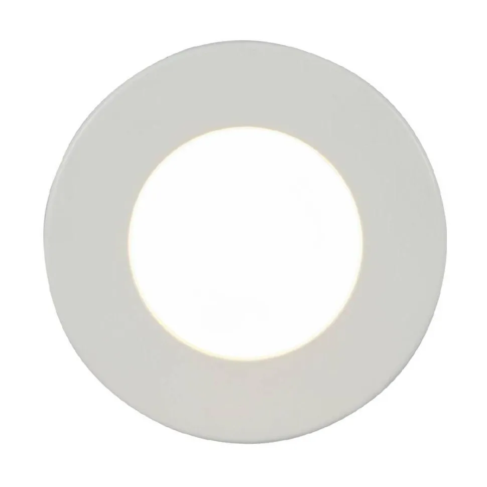 LED-kattospotti Globo Paula Ø12,2cm 6W valkoinen