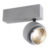 LED-kattospotti Globo Timo 19x9,7cm 10W harmaa