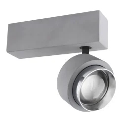 LED-kattospotti Globo Timo 19x9,7cm 10W harmaa