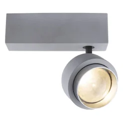 LED-kattospotti Globo Timo 19x9,7cm 10W harmaa