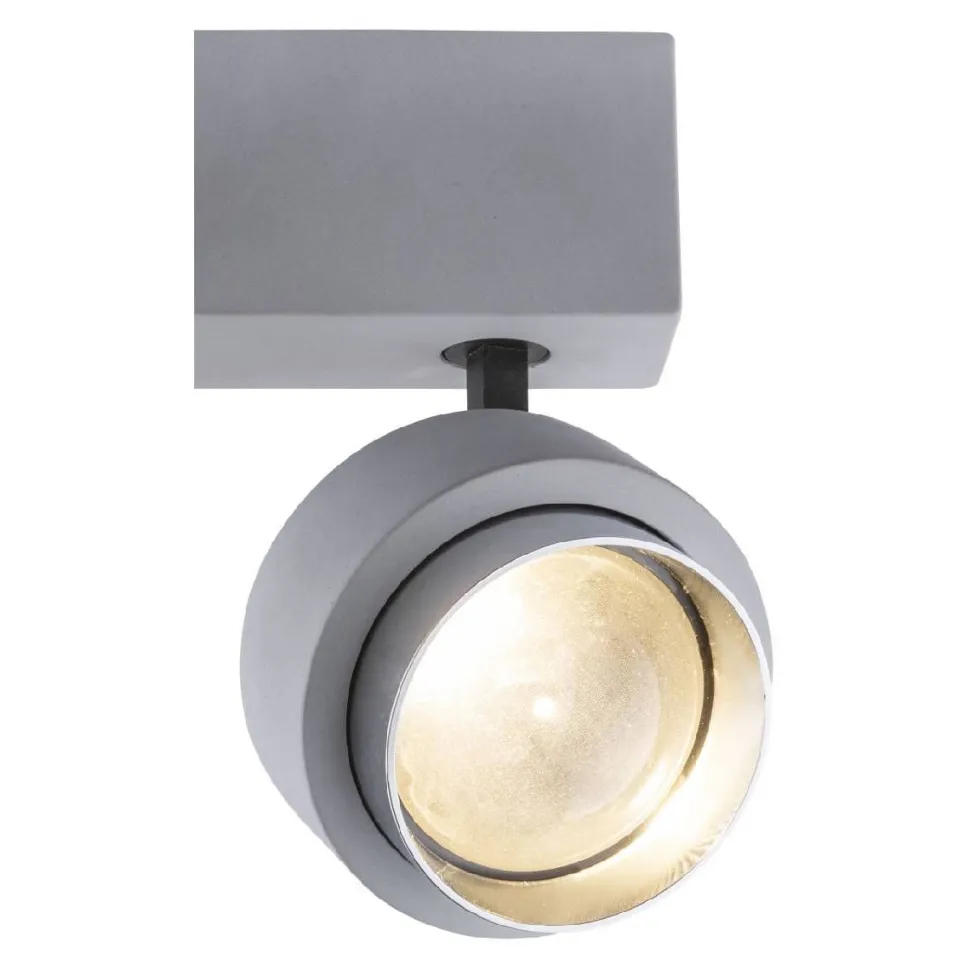 LED-kattospotti Globo Timo 19x9,7cm 10W harmaa