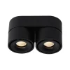 LED-kattospotti Lucide Yumiko 78x161mm 2x8W himmennettävä musta