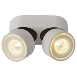 LED-kattospotti Lucide Yumiko 78x161mm 2x8W himmennettävä valkoinen