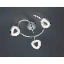LED-kattospotti Trio Tours Ø 250x130 mm kromi