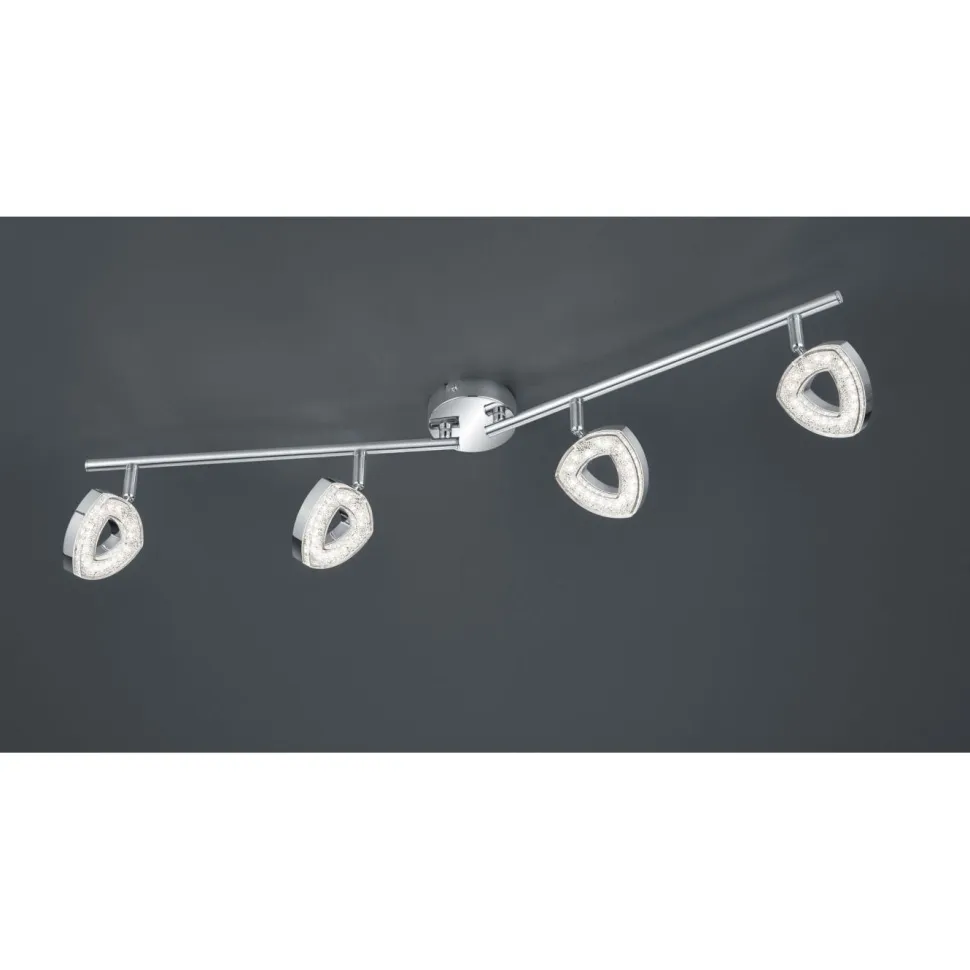 LED-kattospotti Trio Tours 800x140x90 mm kromi
