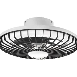 Led-kattotuuletinvalaisin FocusLight Milano Led Ø48cm, 2800lm, musta