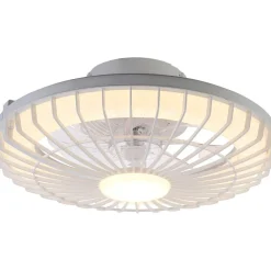 Led-kattotuuletinvalaisin FocusLight Milano Led Ø48cm, 2800lm, musta