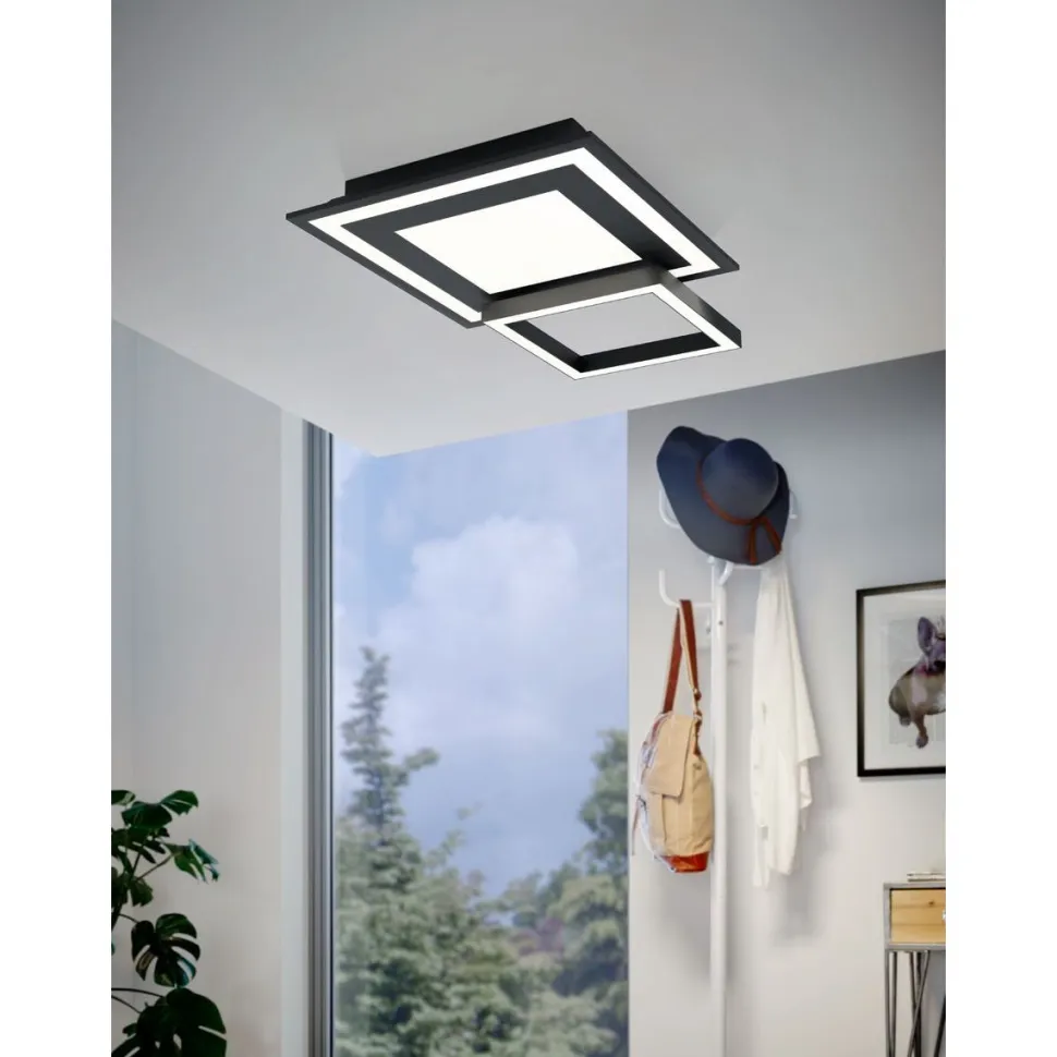LED-Kattovalaisin Eglo connect.z Savatarila-Z 45x45cm 21.6W RGBW valkoinen