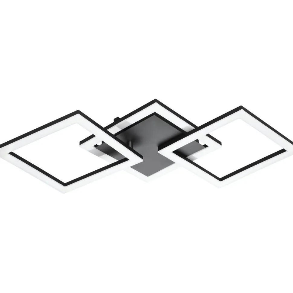 LED-Kattovalaisin Eglo connect.z Paranday-z 32.4W 65x31x6cm musta/valkoinen