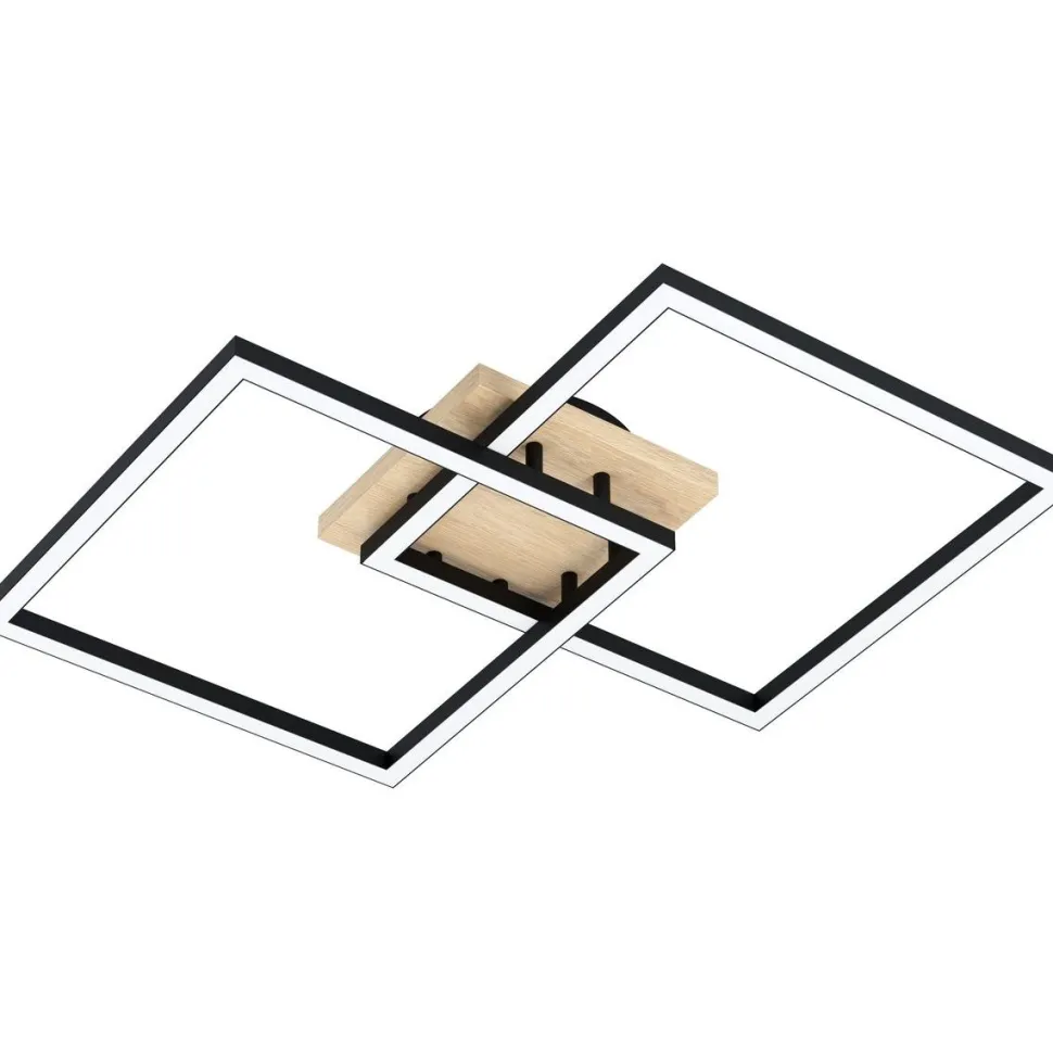 LED-Kattovalaisin Eglo connect.z Lomaltas-Z 50x77cm 32W tammi