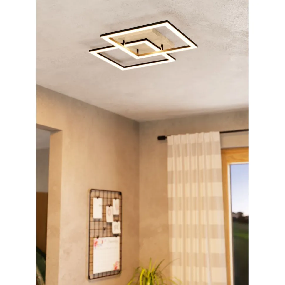 LED-Kattovalaisin Eglo connect.z Lomaltas-Z 50x77cm 32W tammi