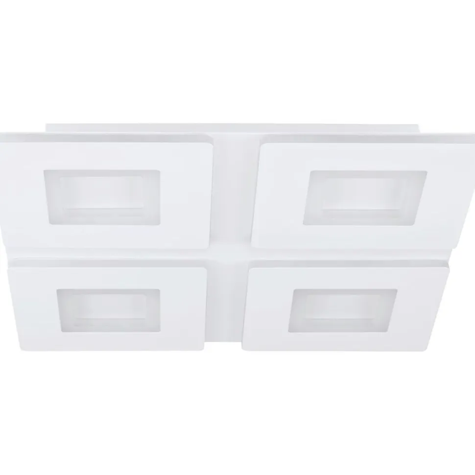 LED-Kattovalaisin Eglo connect.z Padrogiano-z 4-osainen 45x45cm RGBW valkoinen