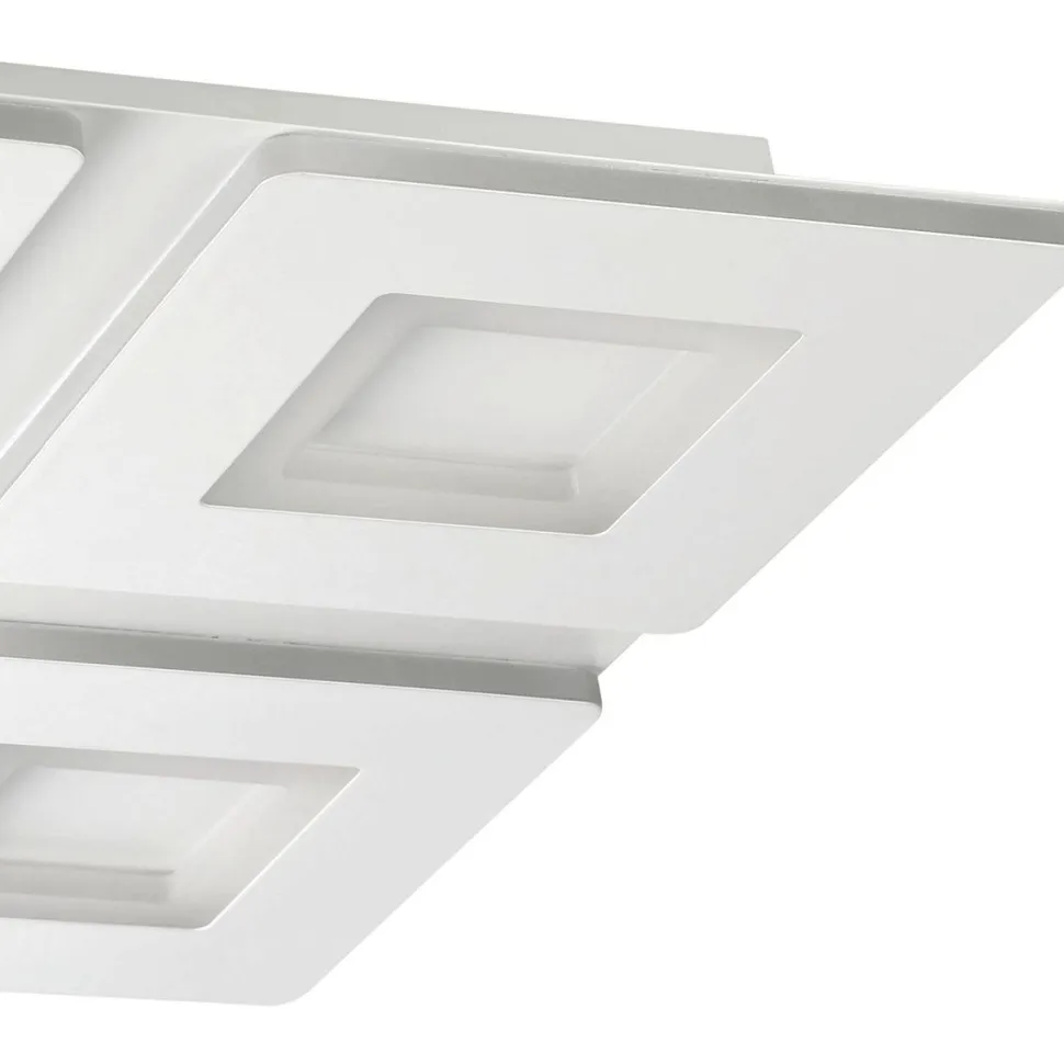 LED-Kattovalaisin Eglo connect.z Padrogiano-z 4-osainen 45x45cm RGBW valkoinen