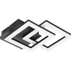 LED-Kattovalaisin Eglo connect.z Paranday-z 15.5W 47x22,5x6cm musta/valkoinen