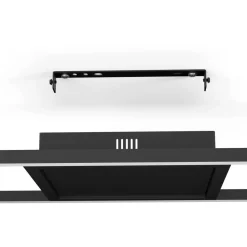 LED-Kattovalaisin Eglo connect.z Calagrano-z 21W 64x24x4,5cm RGBW musta/valkoinen