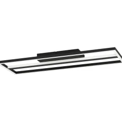 LED-Kattovalaisin Eglo connect.z Calagrano-z 21W 64x22x5cm RGBW musta/valkoinen