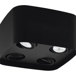 LED-Kattovalaisin Eglo connect.z Caminales-Z 24x24cm 20W RGBW musta
