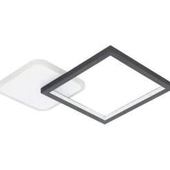 LED-Kattovalaisin Eglo Gafares 15W 33x33cm kaukosäädin musta/valkoinen