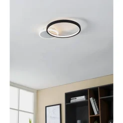LED-Kattovalaisin Eglo Gafares 15W 40,5x29cm kaukosäädin kulta/valkoinen