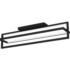LED-Kattovalaisin Eglo Siberia 34W 78x16cm kaukosäädin musta/valkoinen
