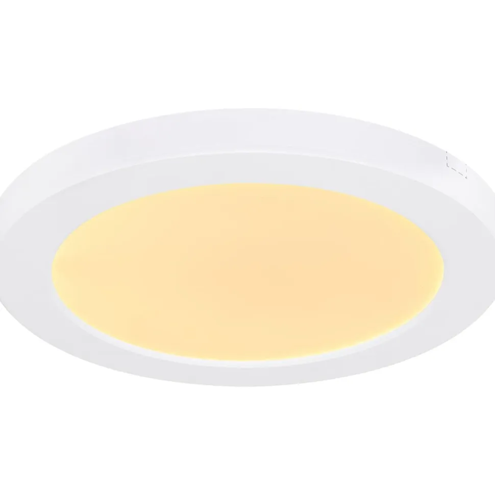 LED-kattovalaisin Globo Lasse Ø13cm, 6W, 3000-6500K, valkoinen