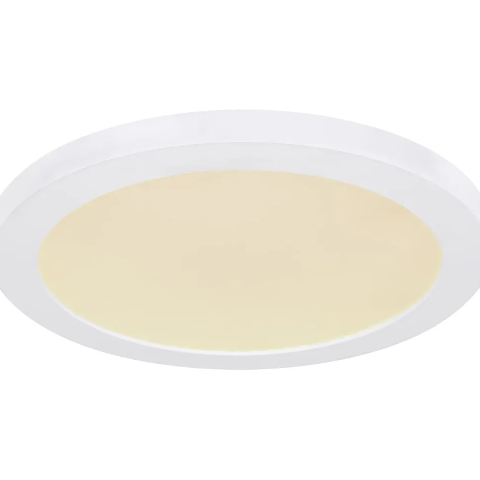 LED-kattovalaisin Globo Lasse Ø13cm, 6W, 3000-6500K, valkoinen