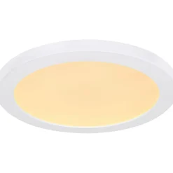 LED-kattovalaisin Globo Lasse Ø13cm, 6W, 3000-6500K, valkoinen