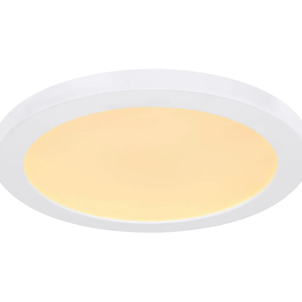 LED-kattovalaisin Globo Lasse Ø13cm, 6W, 3000-6500K, valkoinen
