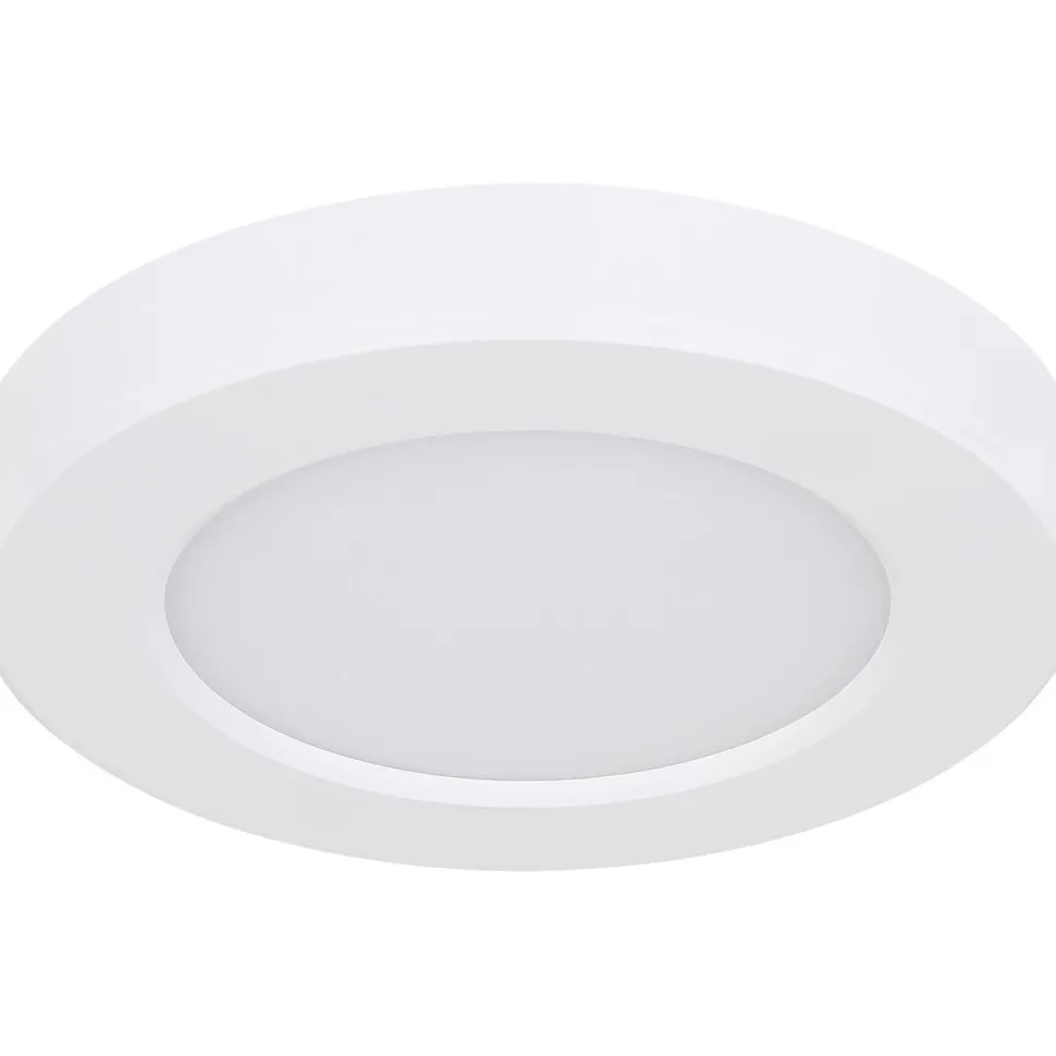 LED-kattovalaisin Globo Lasse Ø13cm, 6W, 3000-6500K, valkoinen