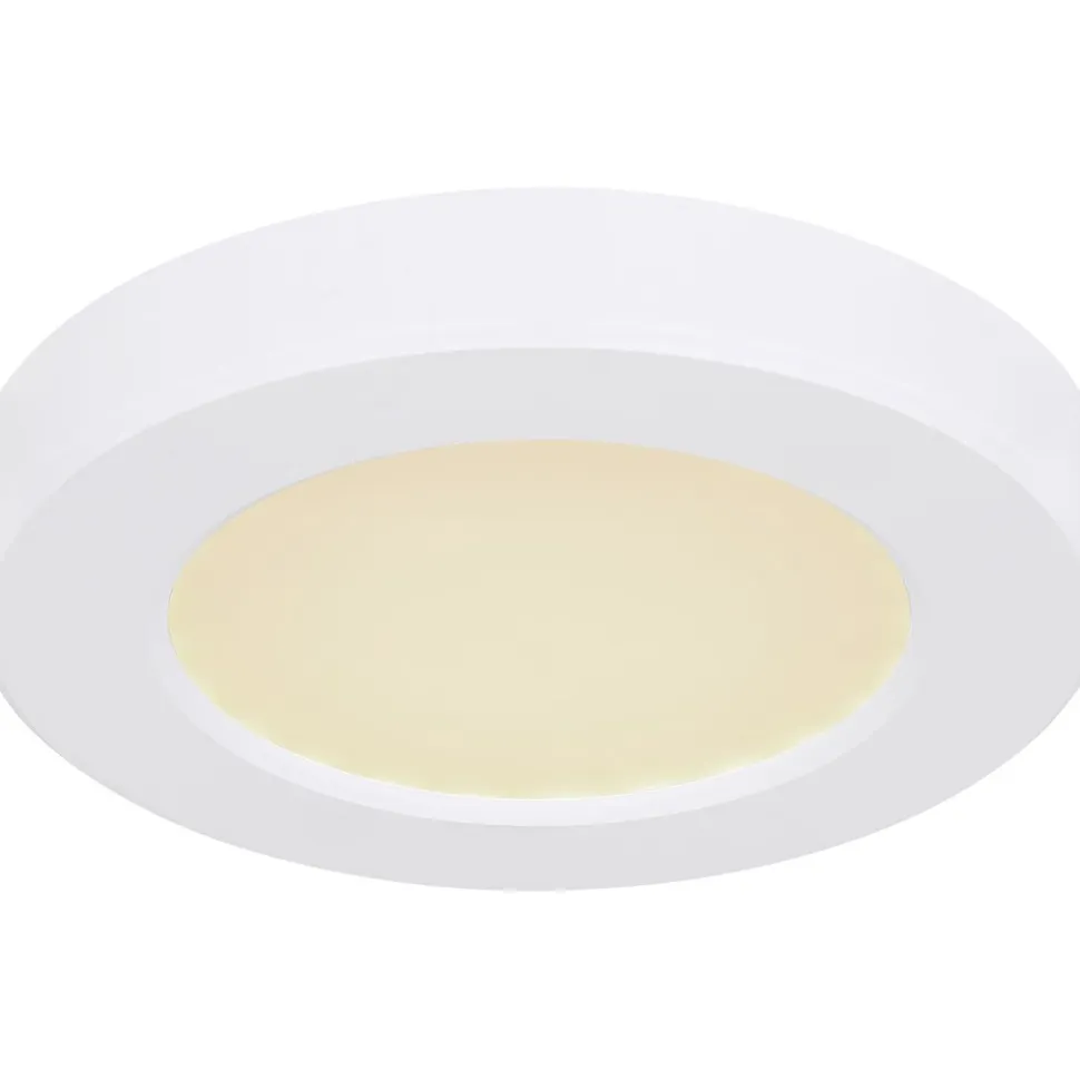 LED-kattovalaisin Globo Lasse Ø13cm, 6W, 3000-6500K, valkoinen