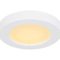 LED-kattovalaisin Globo Lasse Ø13cm, 6W, 3000-6500K, valkoinen