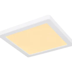 LED-kattovalaisin Globo Lasse 16x16cm, 12W, 3000-6500K, valkoinen