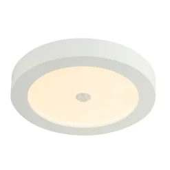 LED-kattovalaisin Globo Paula Ø22,6x3,5cm 18W liiketunnistimella valkoinen