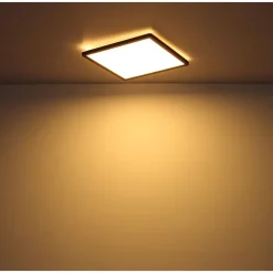 LED-kattovalaisin Globo Sapana IP44 29,4x29,4 cm valkoinen