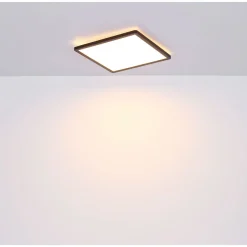 LED-kattovalaisin Globo Sapana IP44 29,4x29,4 cm valkoinen