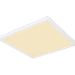 LED-kattovalaisin Globo Sapana IP44 29,4x29,4 cm valkoinen