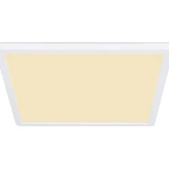 LED-kattovalaisin Globo Sapana IP44 29,4x29,4 cm valkoinen