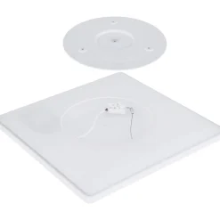 LED-kattovalaisin Globo Sapana IP44 29,4x29,4 cm valkoinen